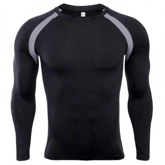 Compression New Custom Long Sleeves Sublimation Mens Compression Sports Top Gym Shirt Bodybuilding Rash Guard