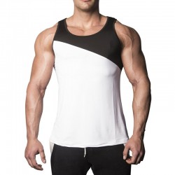 Wholesale Custom logo Cotton Moisture Wicking Muscle Athletic Shirts Sleeveless Fitness Wear Workout Men Gym Tank Top For Men