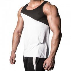 Wholesale Custom logo Cotton Moisture Wicking Muscle Athletic Shirts Sleeveless Fitness Wear Workout Men Gym Tank Top For Men