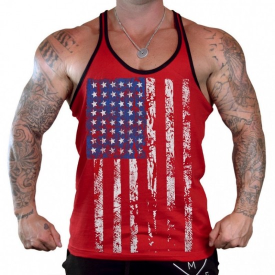  View larger image  Share Ready to Ship In Stock Fast Dispatch High quality custom men's sportswear Sleeveless fitness tank top men's sweat absorbent breathable gym tanktop backless tank top