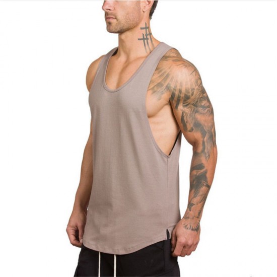 OEM Gym Singlets Mens Tank Tops S GYM Tank Top Sports Clothes Stringer Bodybuilding Fitness Men Fashion Custom Cotton Spandex