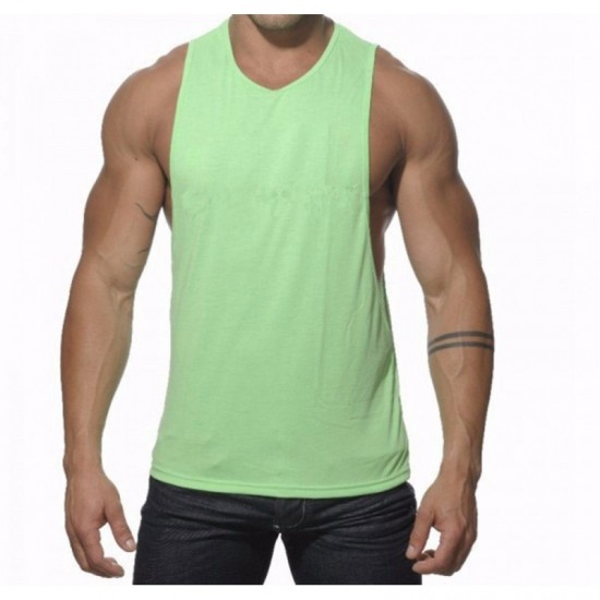 custom logo men sport shirt mesh running sleeveless tshirts gym tank top mens tank top