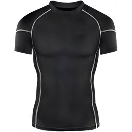 Men Compression Wear Workout T Shirts Sports Fitness Top for Running Mens Tights Private Label Fitness Wear