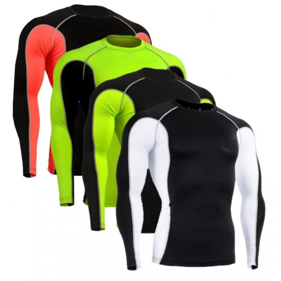    Hot Sale High Quality 100% Merino Wool Full Sleeve Gym Men Round Neck Compression Wear