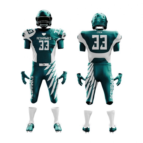 Hot Selling Customized Logo Printing Light Weight Hot Selling Polyester Material Sports Wear American Football Uniform