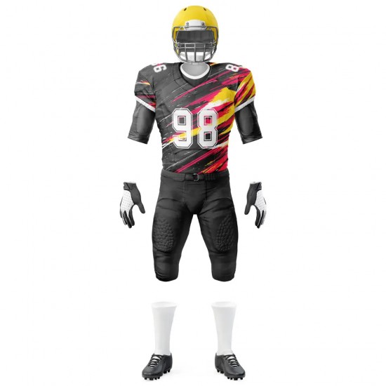 Custom Team Polyester Made American Football Sublimation Shirts And Pants Design American Football Jersey Football Uniform