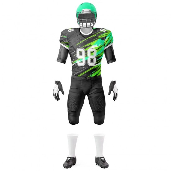 Custom Team Polyester Made American Football Sublimation Shirts And Pants Design American Football Jersey Football Uniform