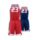 Sublimation Basketball Clothes Quick Dry Custom Reversible Basketball Jersey Double Layer Reversible Basketball Jerseys