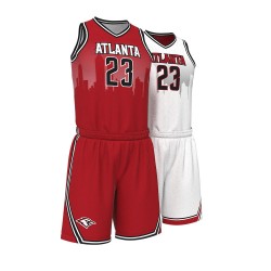 new design custom basketball jersey black and red reversible basketball uniform set