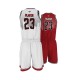 new design custom basketball jersey black and red reversible basketball uniform set