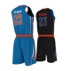 Fast shipping OEM custom polyester USA basketball uniform set 100% Stitched top quality reversible Basketball Jersey