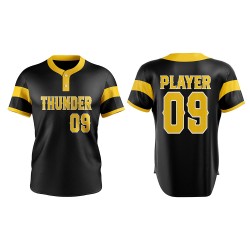 100% polyester custom sublimation high quality cheap rate best design custom fast pitch 2 button jerseys