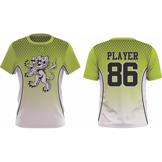 Custom men fast pitch crew neck shirt  full sublimation