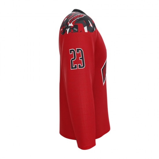    Top Quality Fashion Customized Logo Team Sports Long Sleeve Sublimation Printed Ice Hockey Jersey