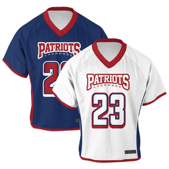 New Design Quality Fabric Lacrosse Jersey Name Number Logo Sublimated Sports Uniforms