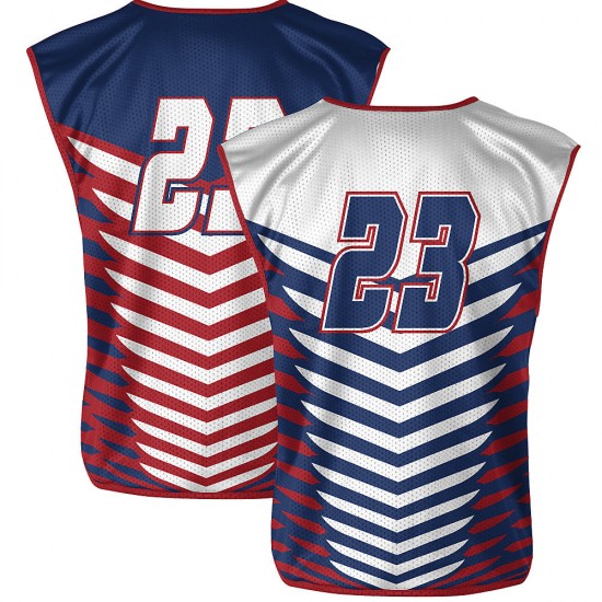 Custom Men's Reversible Sleeveless Lacrosse Jerseys Latest Style Lacrosse Jersey