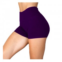 Custom gym workout jogging quick dry butt lift high waist running biker shorts for women