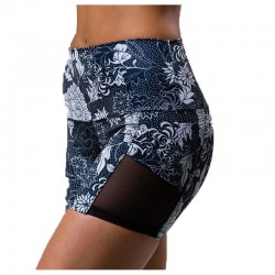 High waisted women yoga tie dye shorts custom logo scrunch butt running gym shorts for women